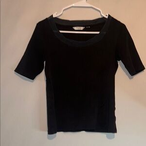 Black Fitted Short Sleeve T-Shirt